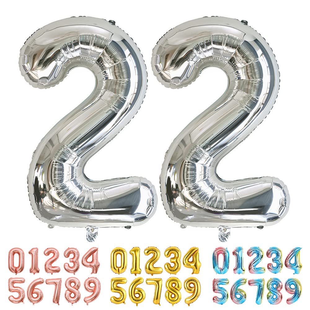 Foil Globo Número 5 Azul 40" (101cm), Inflable Helio o aire, Gigante Numeros 0-9, 10-19, 20-29, 30-100, Grande Globos Decoración para La Boda Aniversario y Cumpleaños Fiestas — view 228