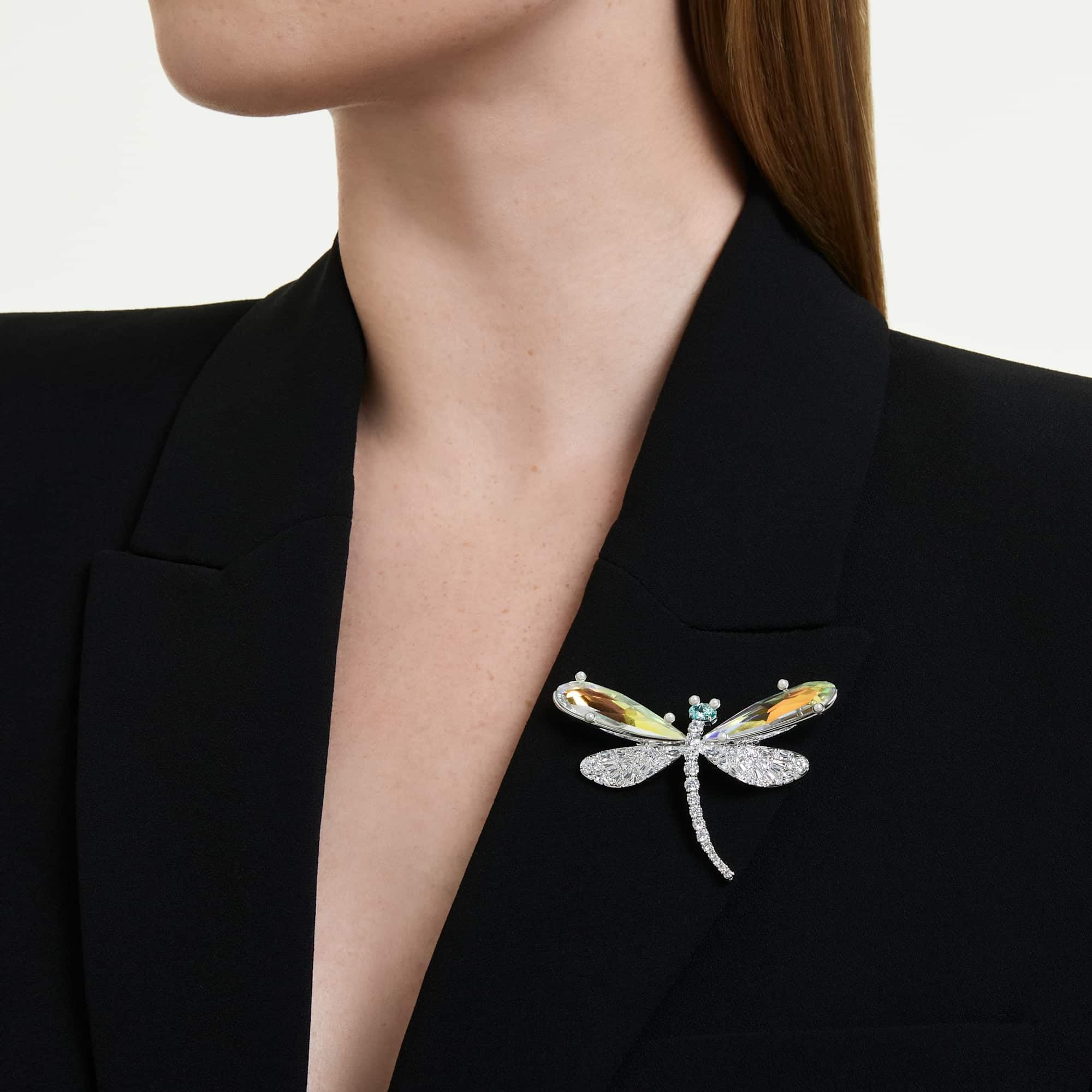 Swarovski x Ariana Grande Collezione, Tagli misti, Libellula, Placcato rodio