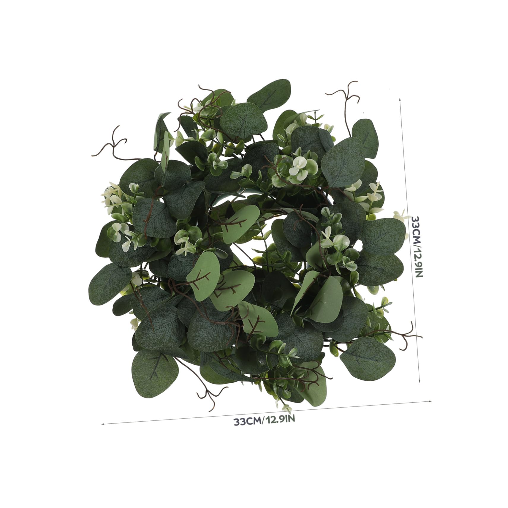 IMIKEYA 3St Eukalyptus-Blatt Girlande dekorative Girlande Sommerkränze für die Haustür blumengirlande künstlich künstliche blumengirlande künstliche Pflanzen hochzeitsdeko Außenkränze