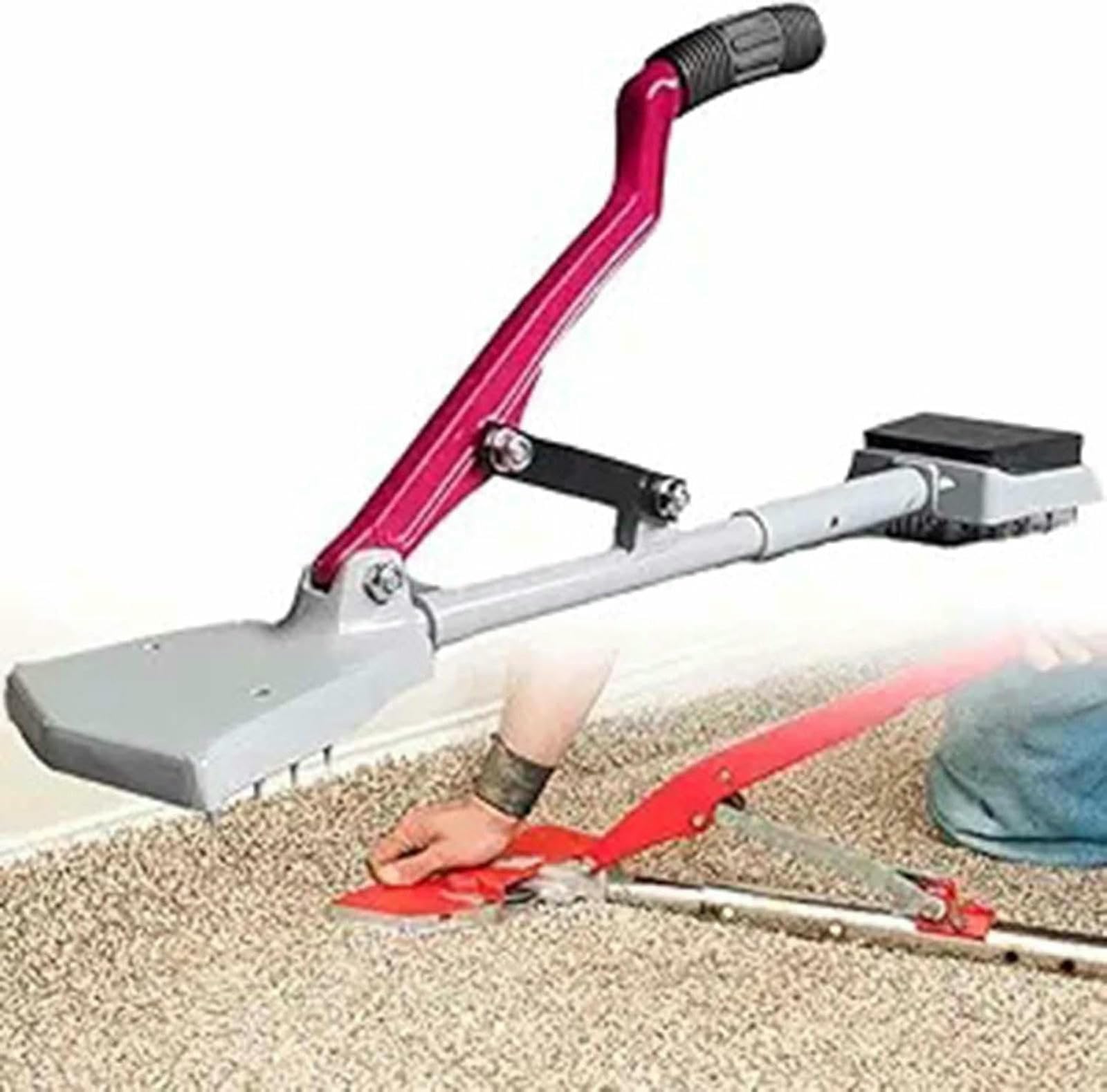 Stretcher de tapis sans genou, tendeur de moquette anti-glisse avec poignée triple pile