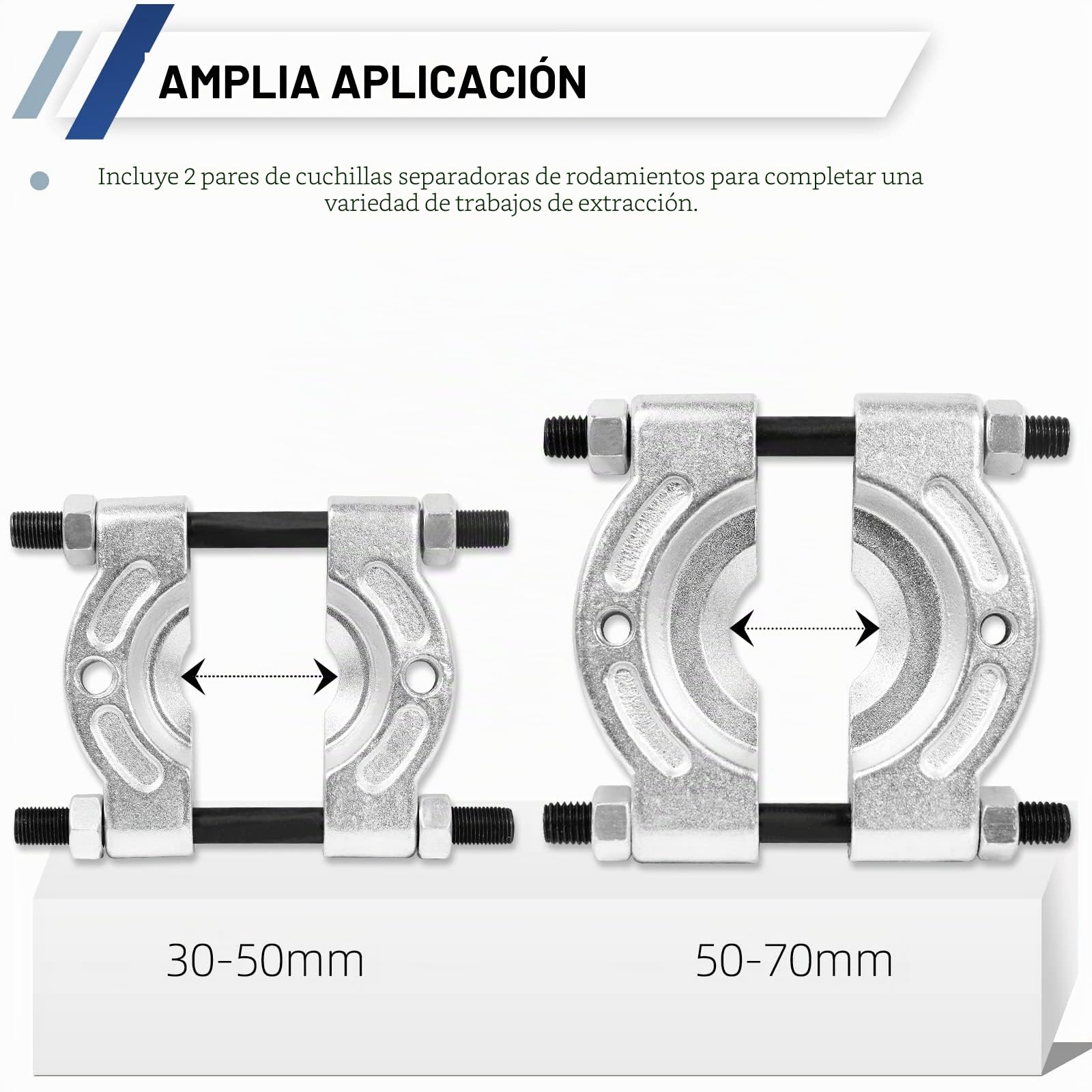 CCLIFE 14 Piezas Juego de Extractor de Rodamientos Guillotina Extractor de Cojinete Extractor Polea con Garras Interior Exterior