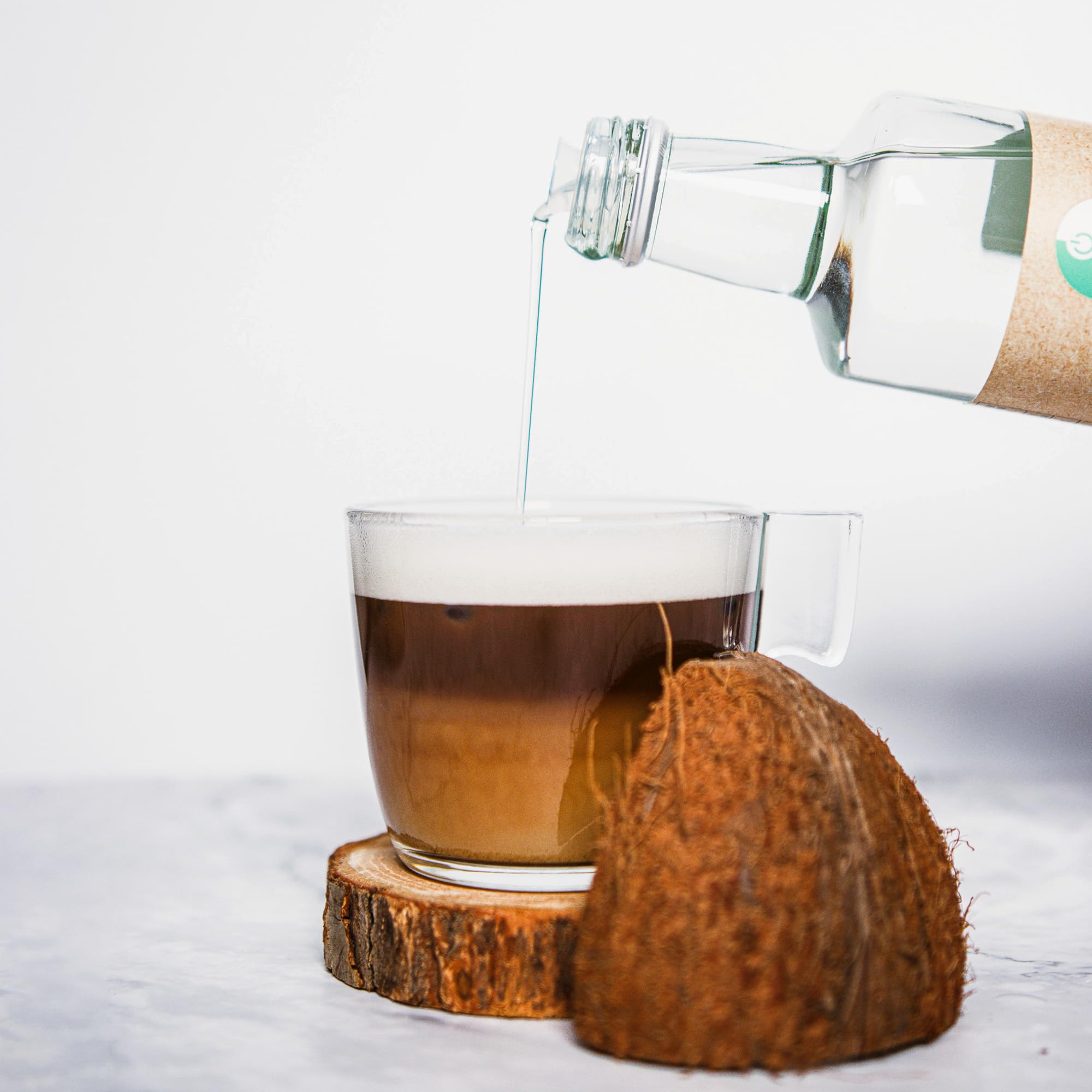 Go-Keto MCT Oil BIO, 500ml - Huile MCT C8/C10 de première qualité à base d'huile de coco BIO, dans bouteille en verre, parfaite pour un régime céto, idéal pour le Bulletproof Coffee, huile TCM