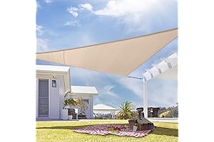 Sun Shade Solution: Coolaroo 12 ft. Coolhaven Triangle Shade Sail for Impressive Outdoor Ambiance