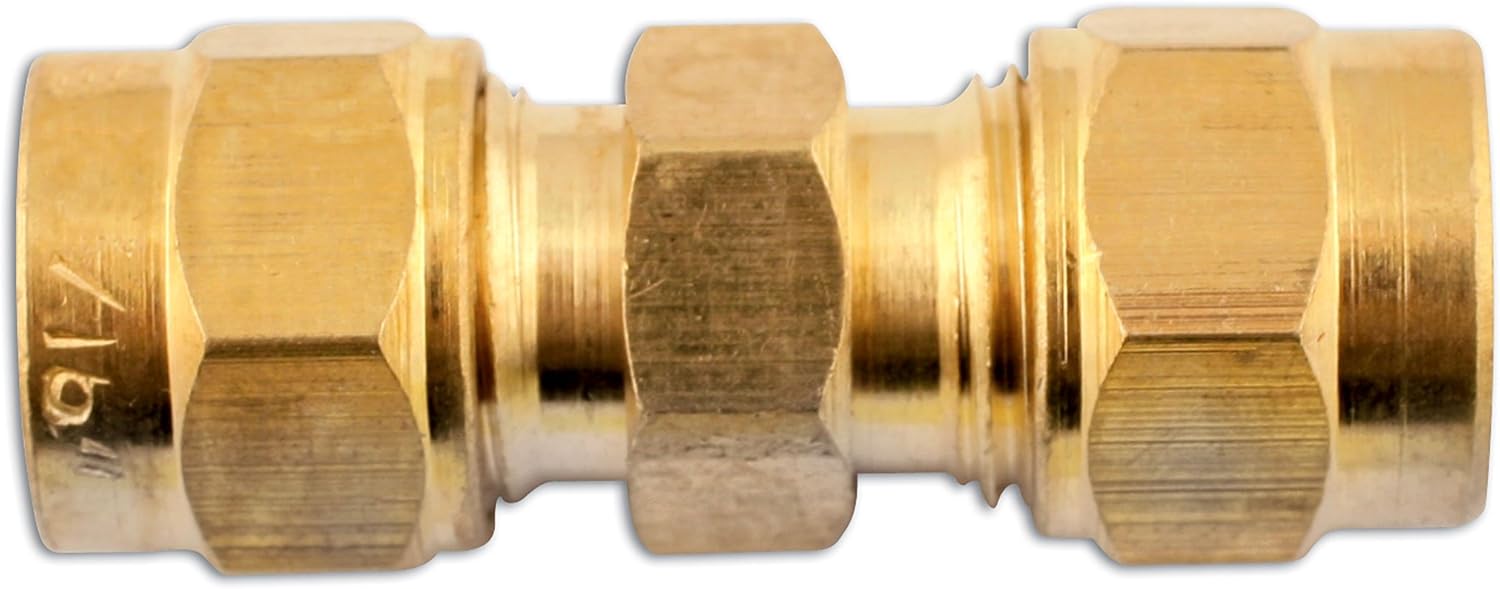 31182 1/2-inch Brass Straight Coupling (Pack of 5)