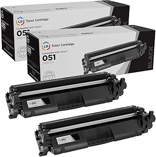 LD Products Compatible Toner Cartridge Replacement for Canon 051 2168C001 (Black, 2-Pack) for use in Canon imageCLASS LBP162dw, MF264dw, MF267dw, MF269dw