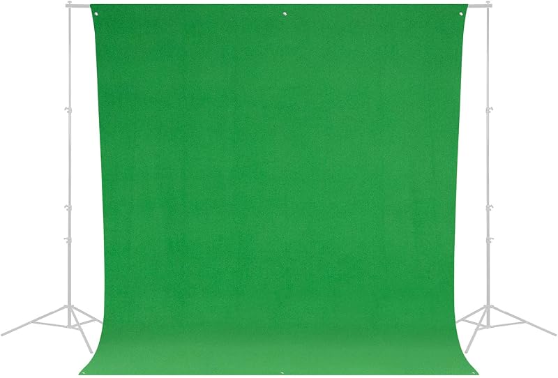 Wrinkle-Resistant 9' x 10' (2.75 x 3.05m) Backdrop for Photoshoots, Group Portraits, & Photo Booth. Portable and Travel Friendly (Chroma-Key Green) | Group Portraits, & Photo Booth. Portable and Travel Friendly