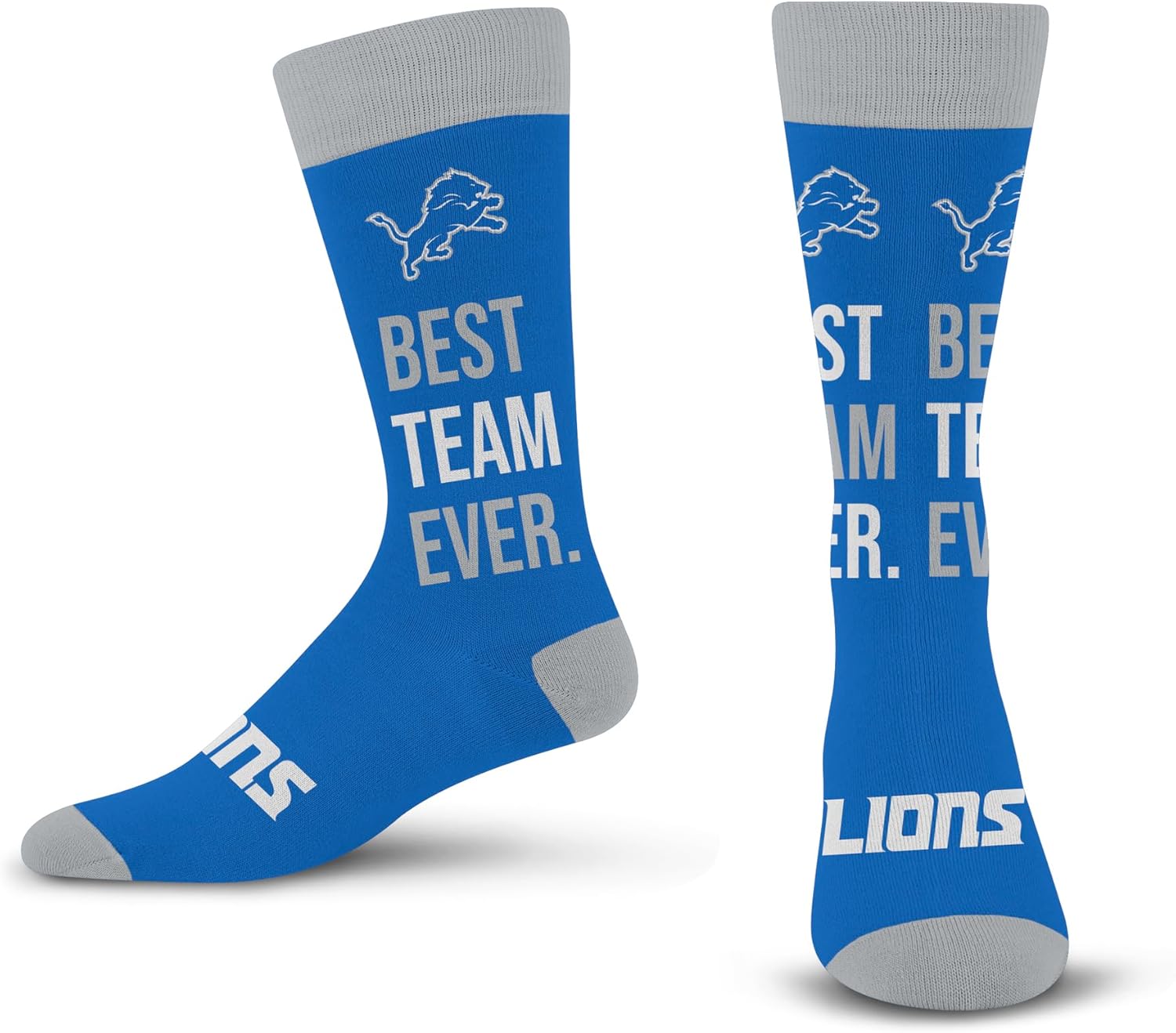 For Bare Feet NFL Unisex Best Team Ever Crew Sock Nfl