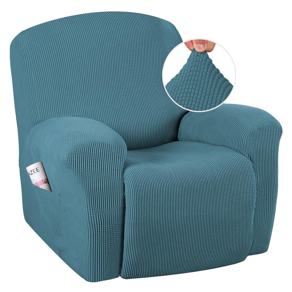 H.VERSAILTEX Super Stretch Recliner Cover Recliner Couch Covers Recliner Chair Cover Form Fitted Non Slip Reclining Slipcovers for Standard Large