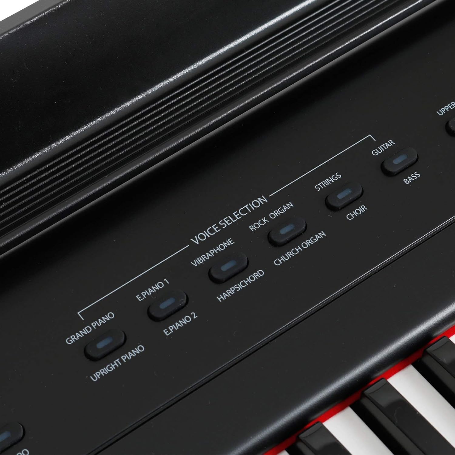 Close-up of voice selection buttons on Fazley FSP-200-BK