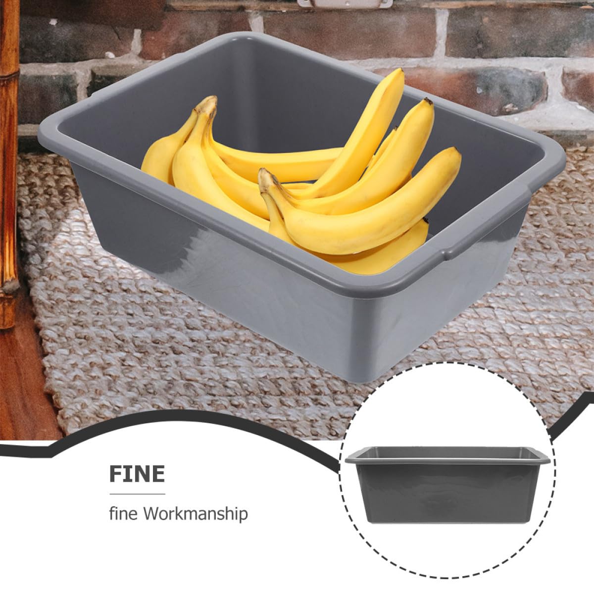 Lavello da cucina leggero spesso RecuPlastic Rack per piatti e frutti di mare, ideale per pizzerie e fast food, facile da strappare e pulire