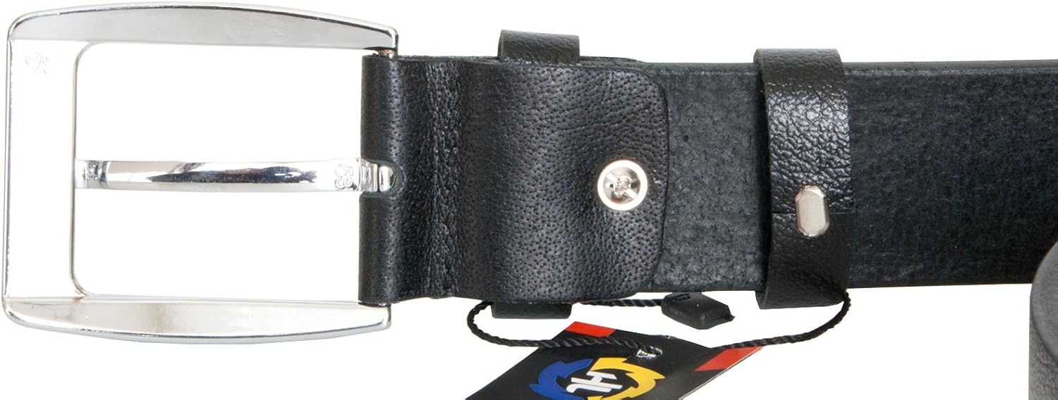 Cowhide Leather Belt Heavy Duty 1.4 inch (36 mm) Wide Long 73 inch (185 cm) for Waist 67 inch/170 cm