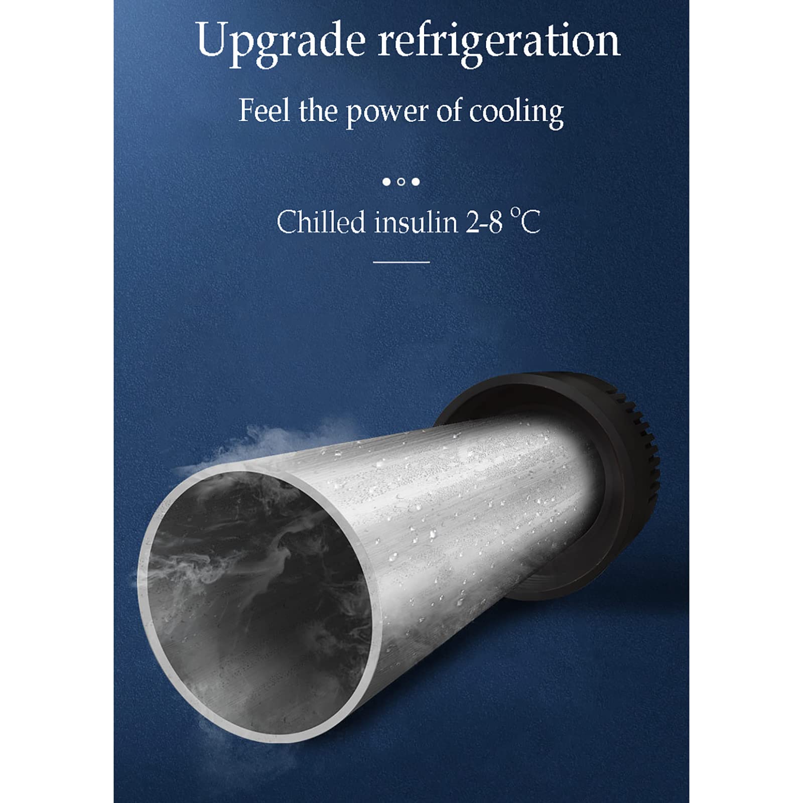 Scatola Refrigerante Per Insulina, Tazza Di Refrigerazione Di Emergenza Per Farmaci Ricaricabile Con Display Digitale, 3 Usi Di Refrigerazione + Conservazione a Freddo + Emergenza