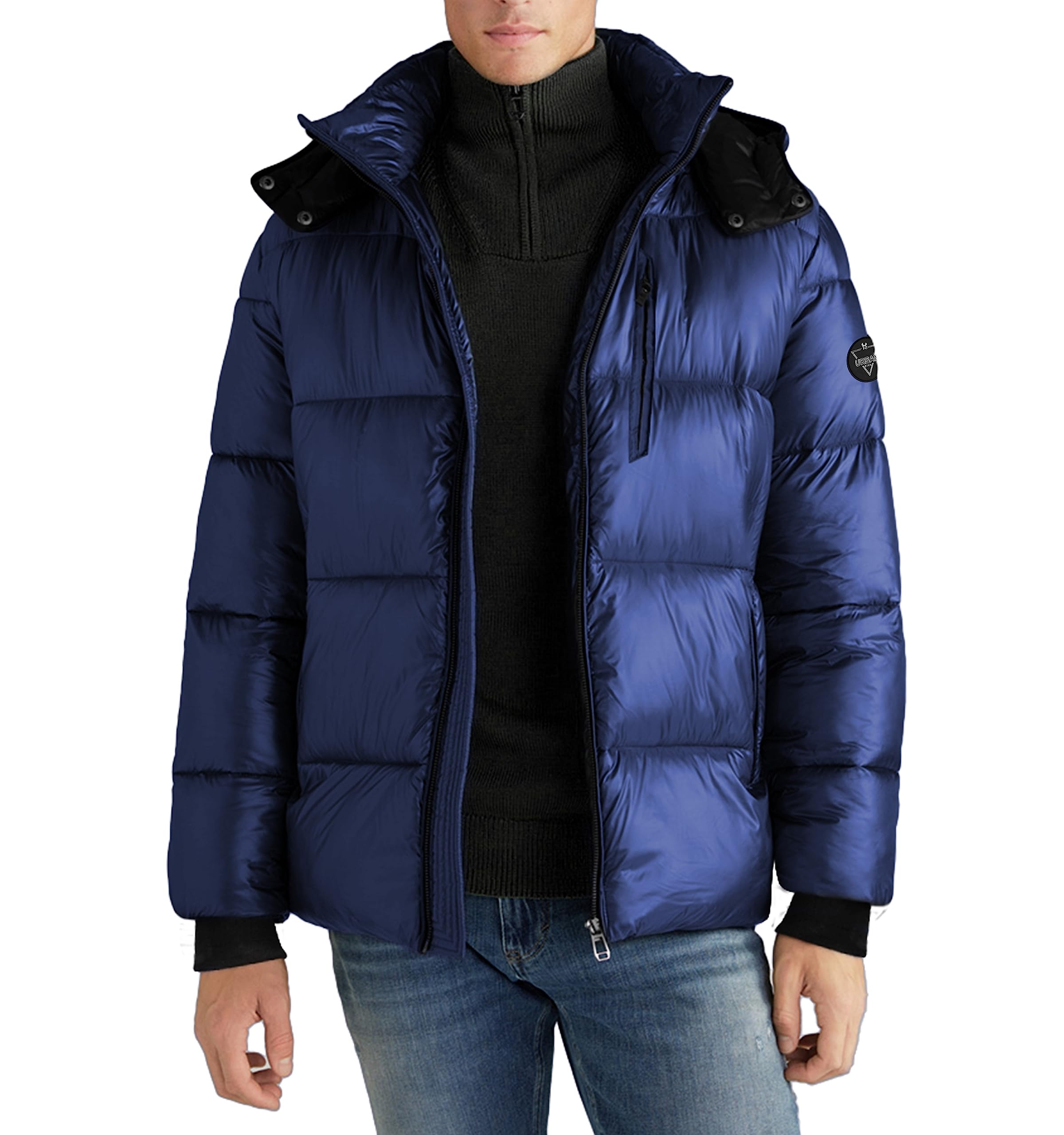 URBAN BUCKDeerskin Biker Gloves For Mens - Real Leather Brown Hand Gloves