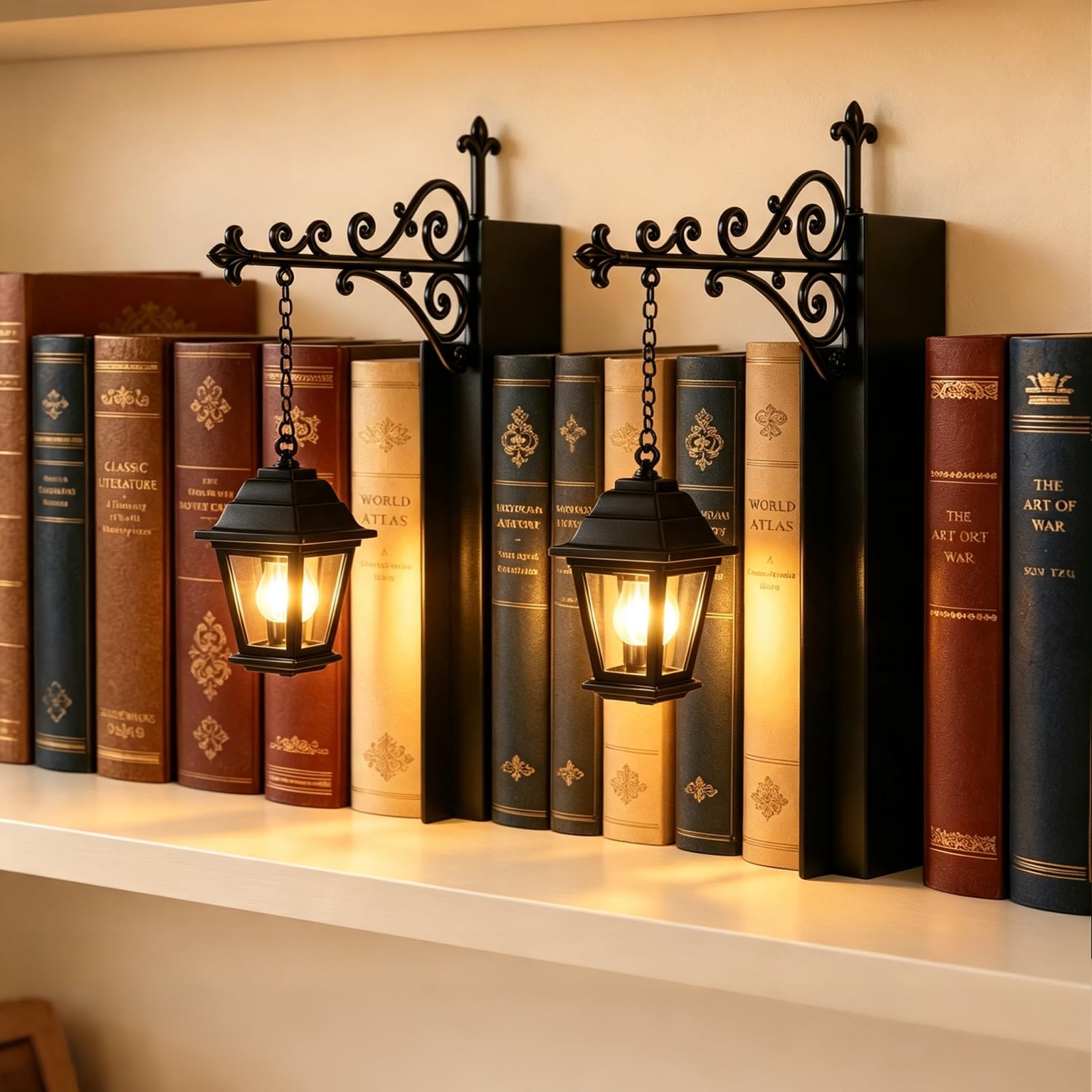 Library Lantern Mini Bookshelf Lamp，Lantern-A：2
