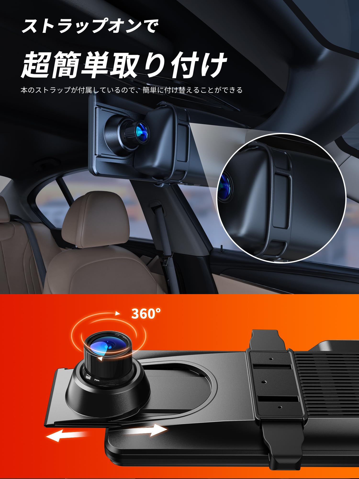 Amazon.co.jp: iZEEKER ドライブレコーダー ミラー型 4K 【2024年業界 