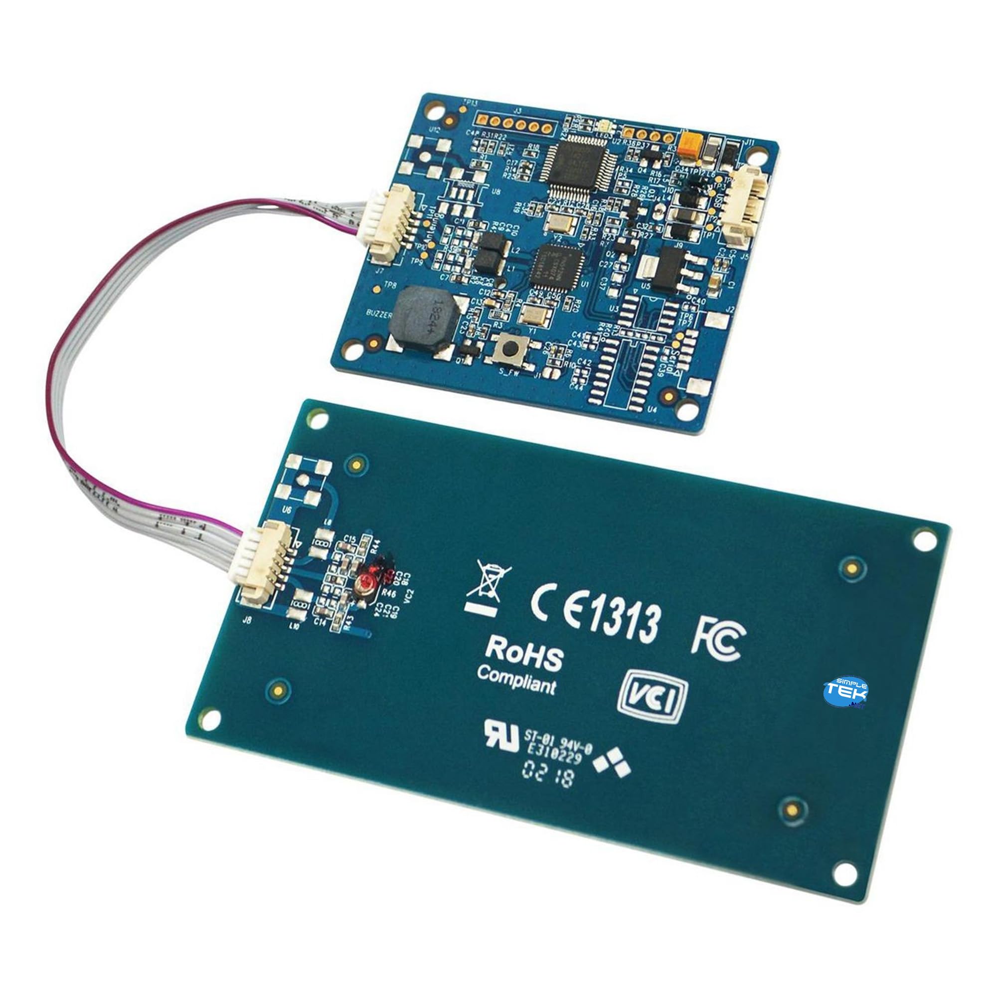SIMPLETEK – Modulo Lettore Smart Card NFC Con Antenna Removibile Embedded | ISO 14443-4 Card, Radiofrequenza, ISO 18092 Card, NFC Tags, FeliCa, USB CCID, Universale, Contactless, R/W, PC/SC, CT-API
