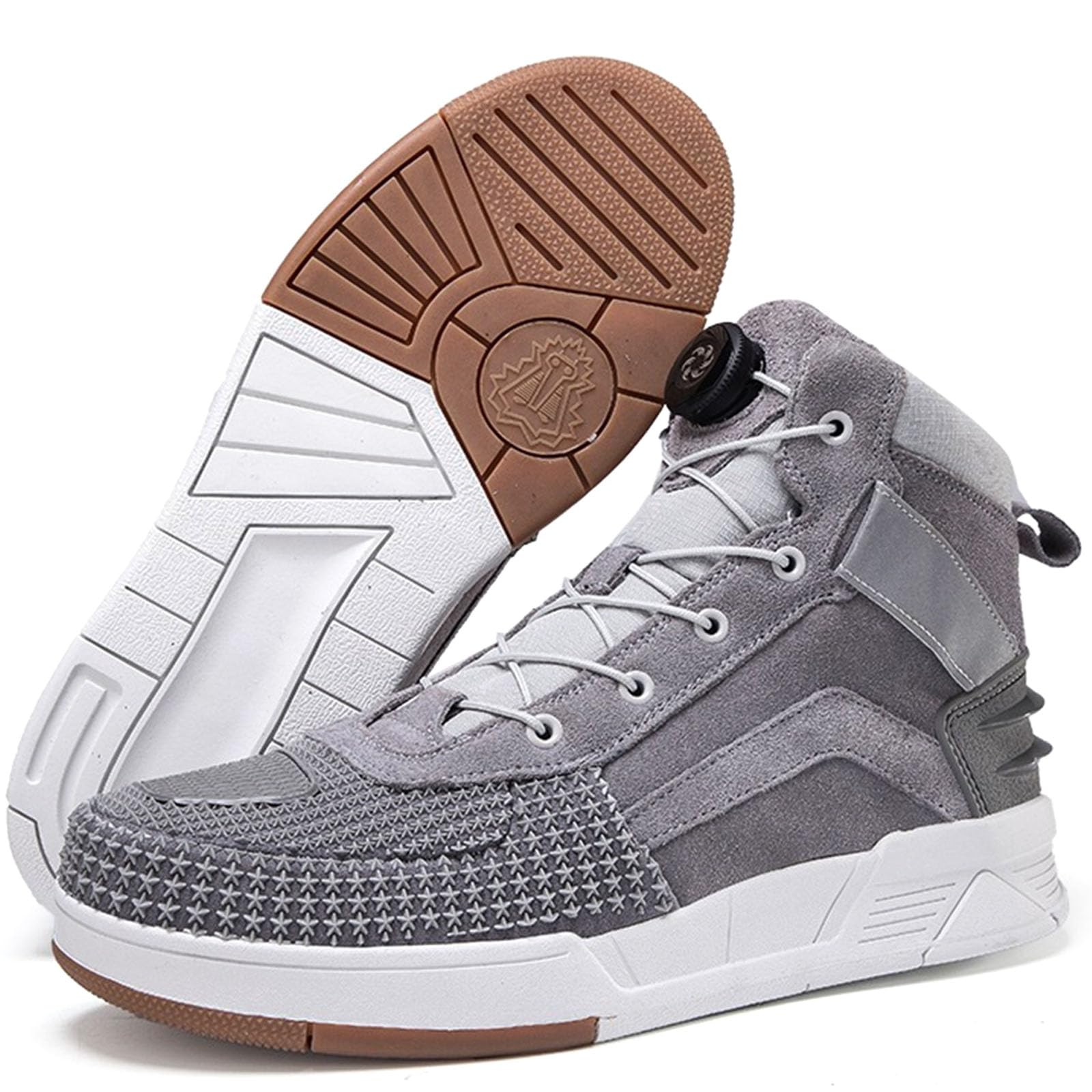 Zapatos de Moto para Hombre, Botas Moto Protectoras de Motocross Road Street Casual con Soporte Tobillo, Suela Antideslizante, Almohadilla Cambio