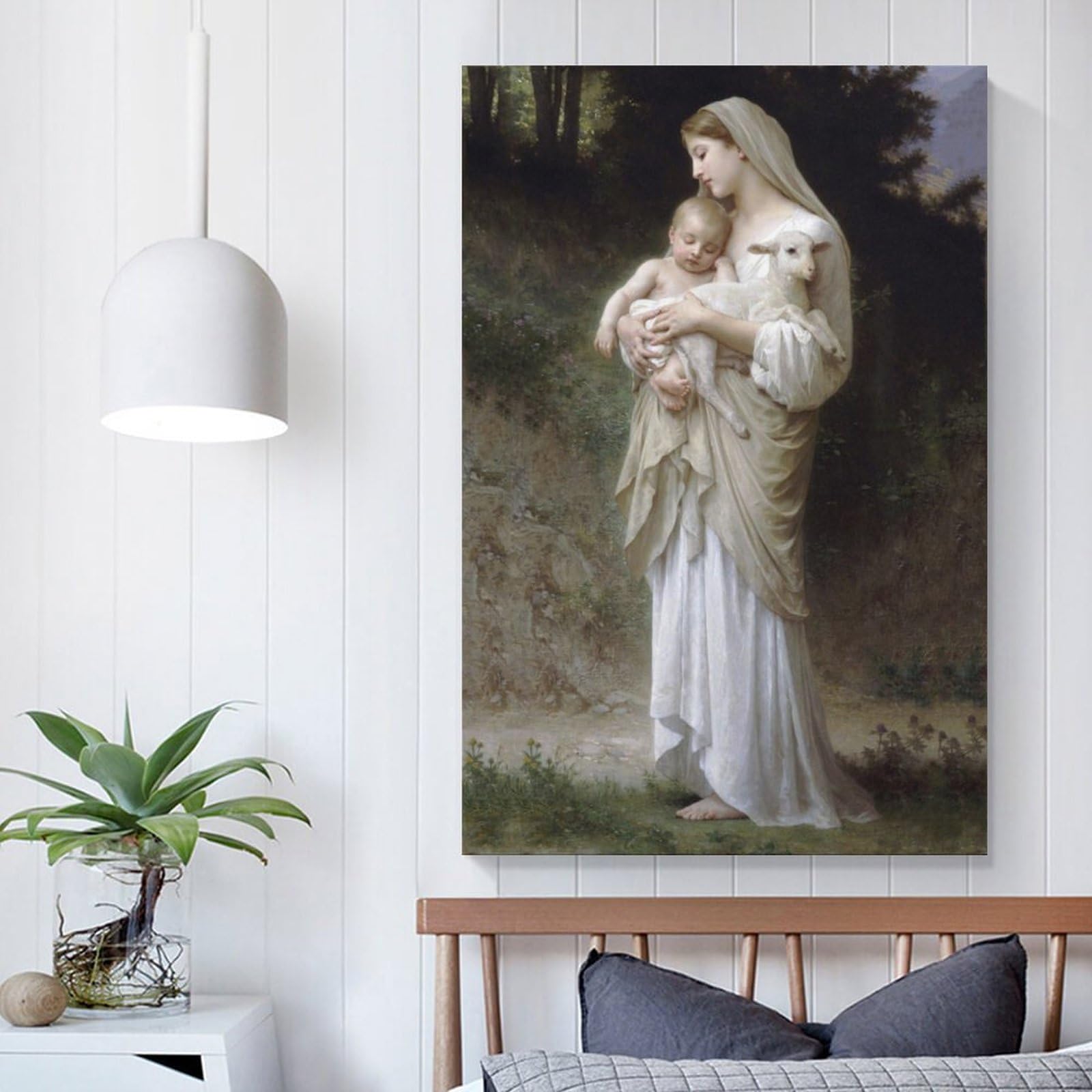 Amazon.co.jp: イエスと聖母マリアの赤ちゃんの肖像画ポスター