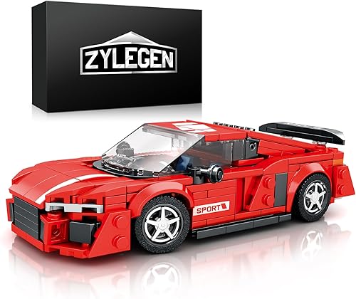 Miniatura 1 de ZYLEGEN R8 Kit de construcción de autos de carreras, desafiantes juegos de construcción de autos deportivos, bloques de construcción MOC para