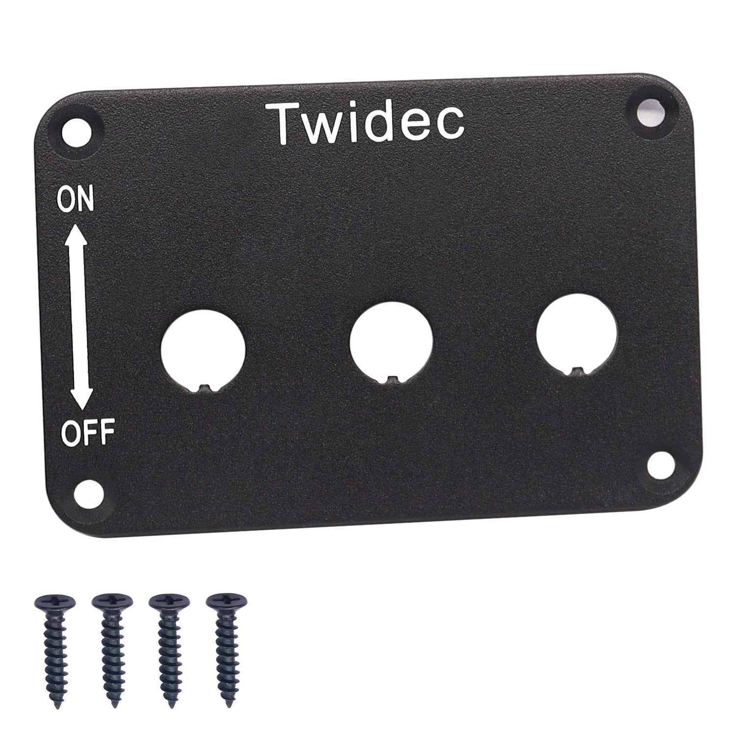 Amazon.com: Twidec/3 Gang Rocker Toggle Switch Panel with 12V LED Light ...