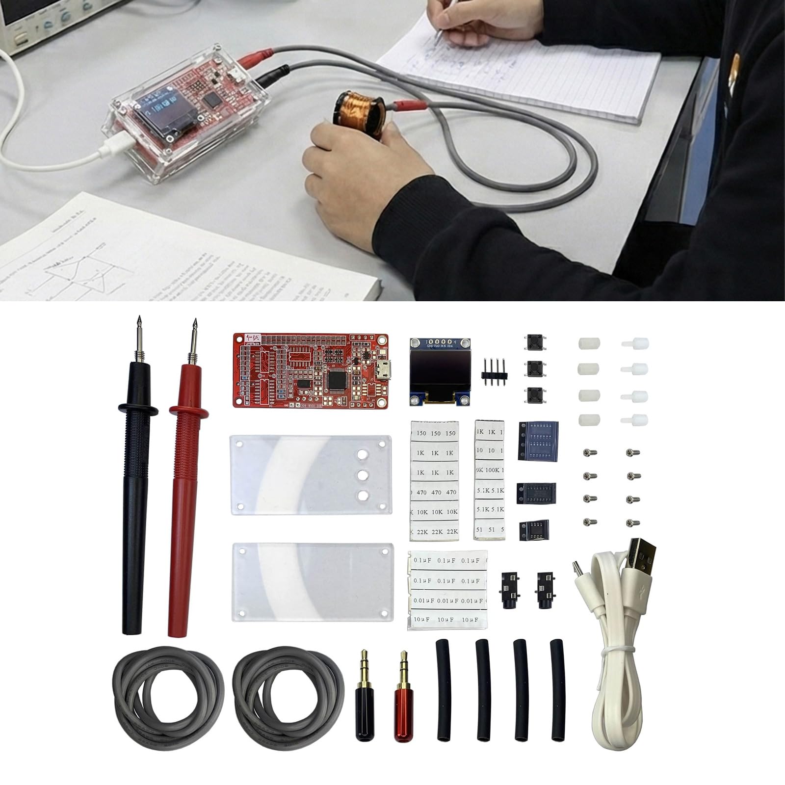 Misuratore di montaggio facile Ponte Alta Precisa Induttanza Capacità Tester di Resistenza Modulo Educativo Misurazione Precisa
