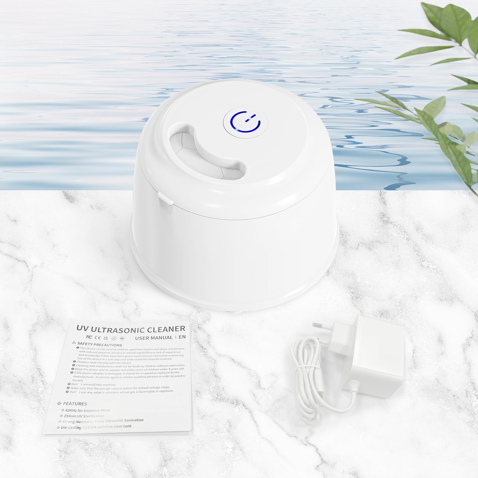 DK SONIC Myjka Ultradźwiękowa 200ML 24W | Do Protez i Biżuterii z Trybem Odgazowania | Czyszczenie Nakładek Monet