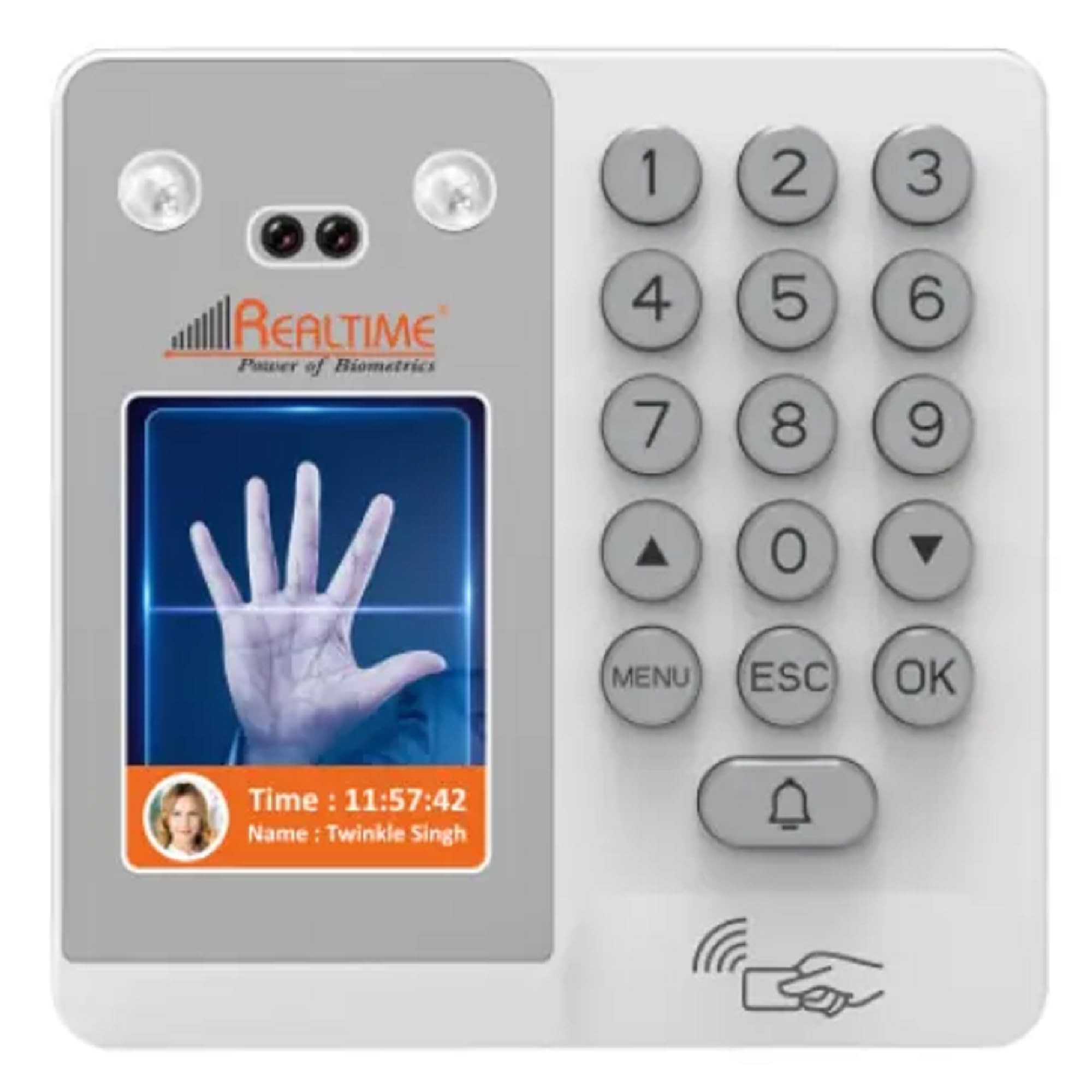 Realtime TD1D (FP) Face with Palm Recognition Attendance Machine with Access Control-picture-17