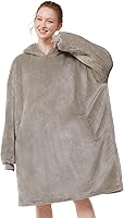 Vista 25 de LetsFunny Manta con Capucha, Sudadera Manta de Forro Polar Sherpa de Gran Tamaño Usable, Súper Suave, Cálida y Acogedora con Bolsillo Gigante
