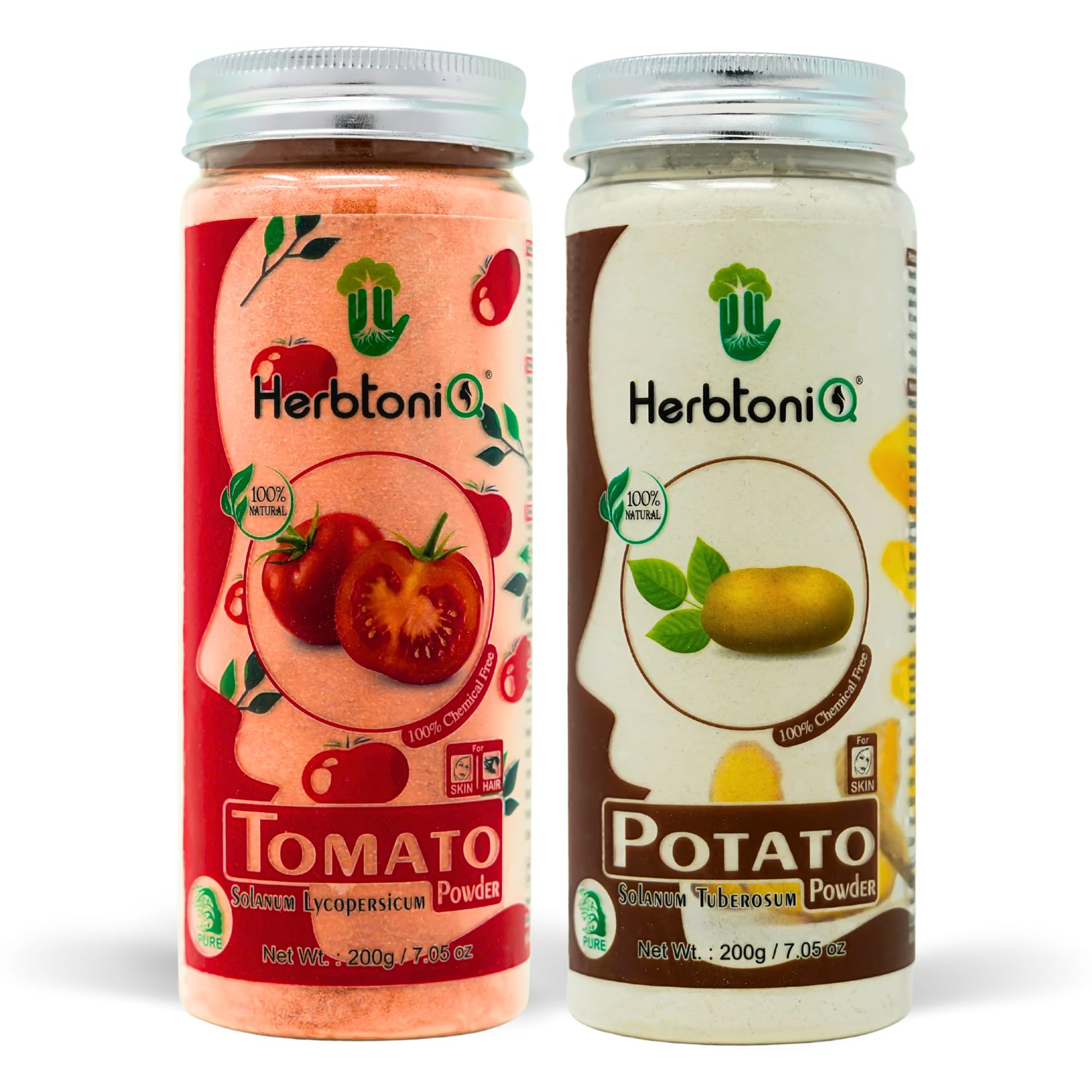 Face Pack for Glowing Skin, Tan Removal | Combo Pack with Tomato and Potato Powder | Ideal for Brightening Skincare Mask for All Skin Types | Unisex (400g)