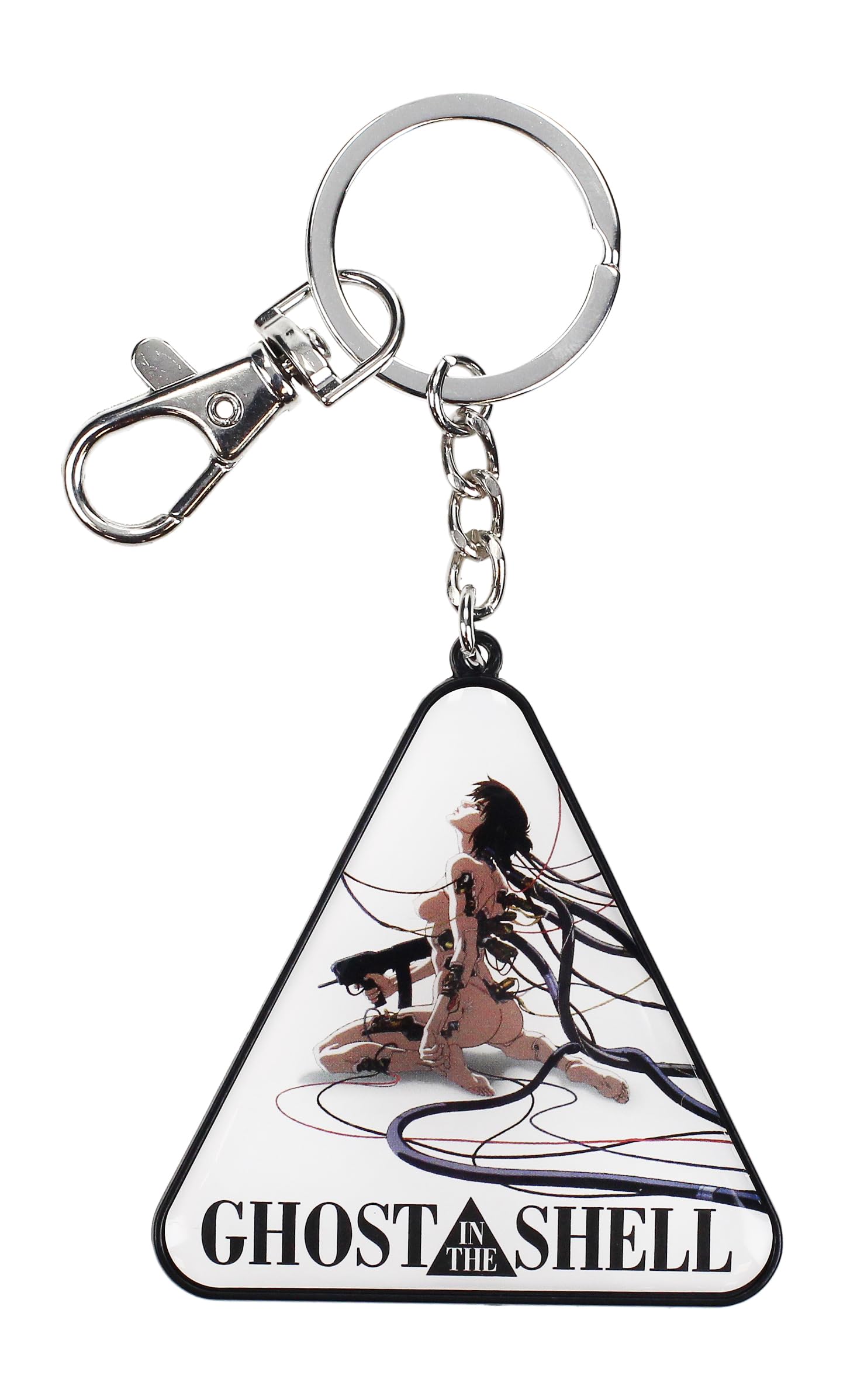 SD TOYS - Resting Motoko Ghost in the Shell Metal Keychain - Perfect Keychain for Collecting - Size 14 x 5 cm