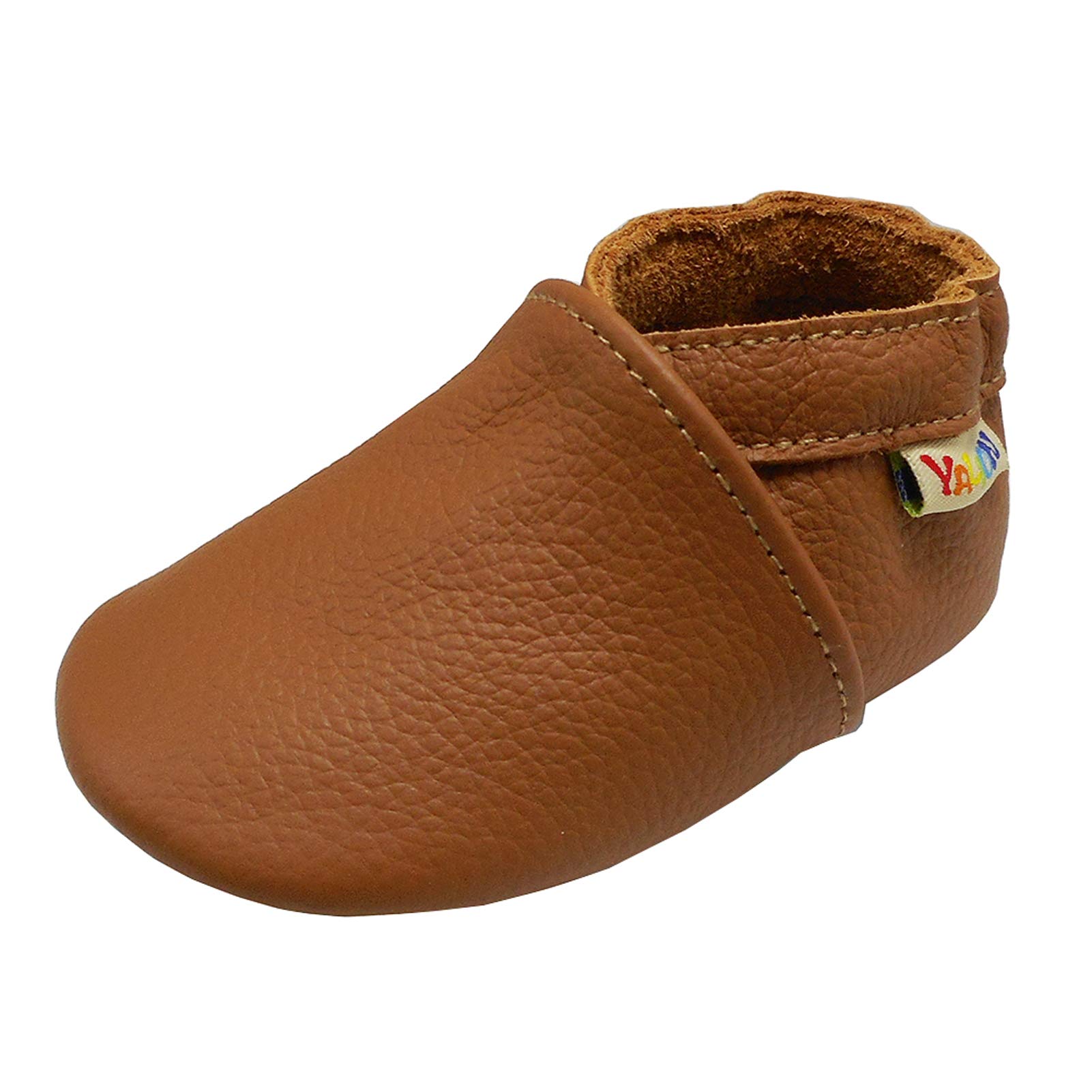 YALION Baby Shoes Soft Sole First Walking Crib Shoes, Slip-on Baby Boys Girls Slippers for Infant Toddlers, Non-Slip Leather Baby Moccasins — view 12
