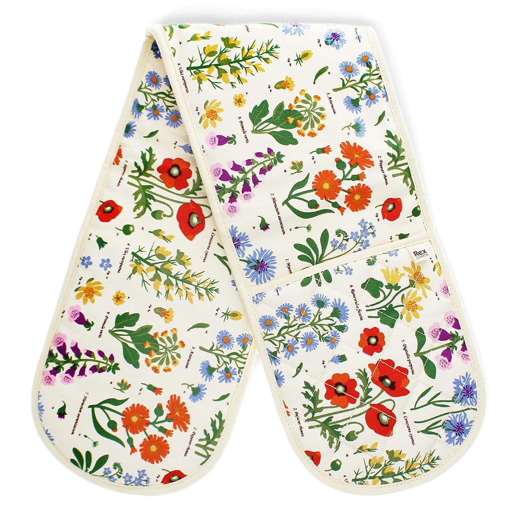 Rex London Multicolor Double Oven Glove - Wild Flowers