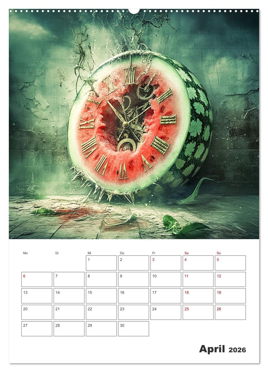 Gesunde Zeiten (hochwertiger Premium Wandkalender 2026 DIN A2 hoch), Kunstdruck in Hochglanz: Der fruchtige Terminkalender - KI generiert (CALVENDO Lifestyle)