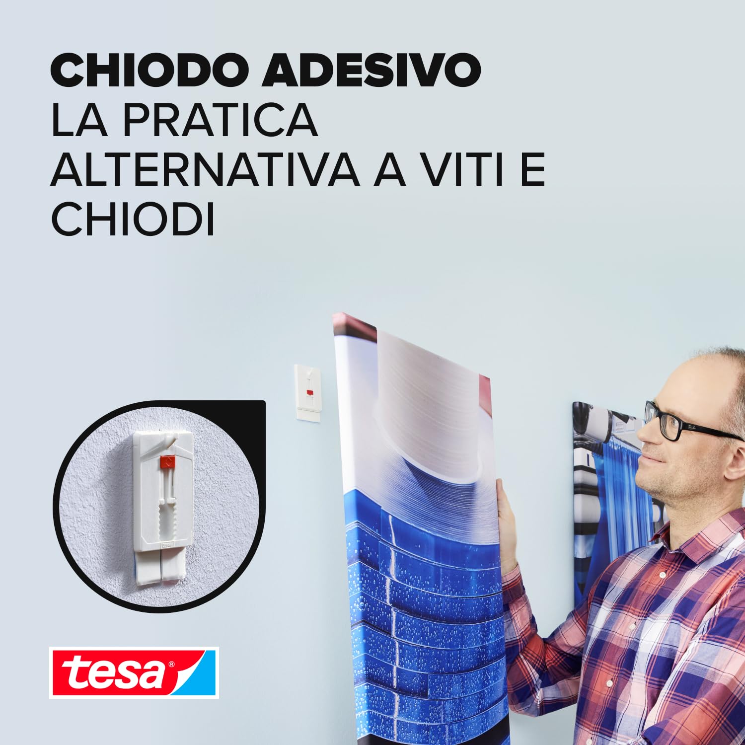 tesa Adjustable Adhesive Nail for Wallpaper & Plaster 2kg