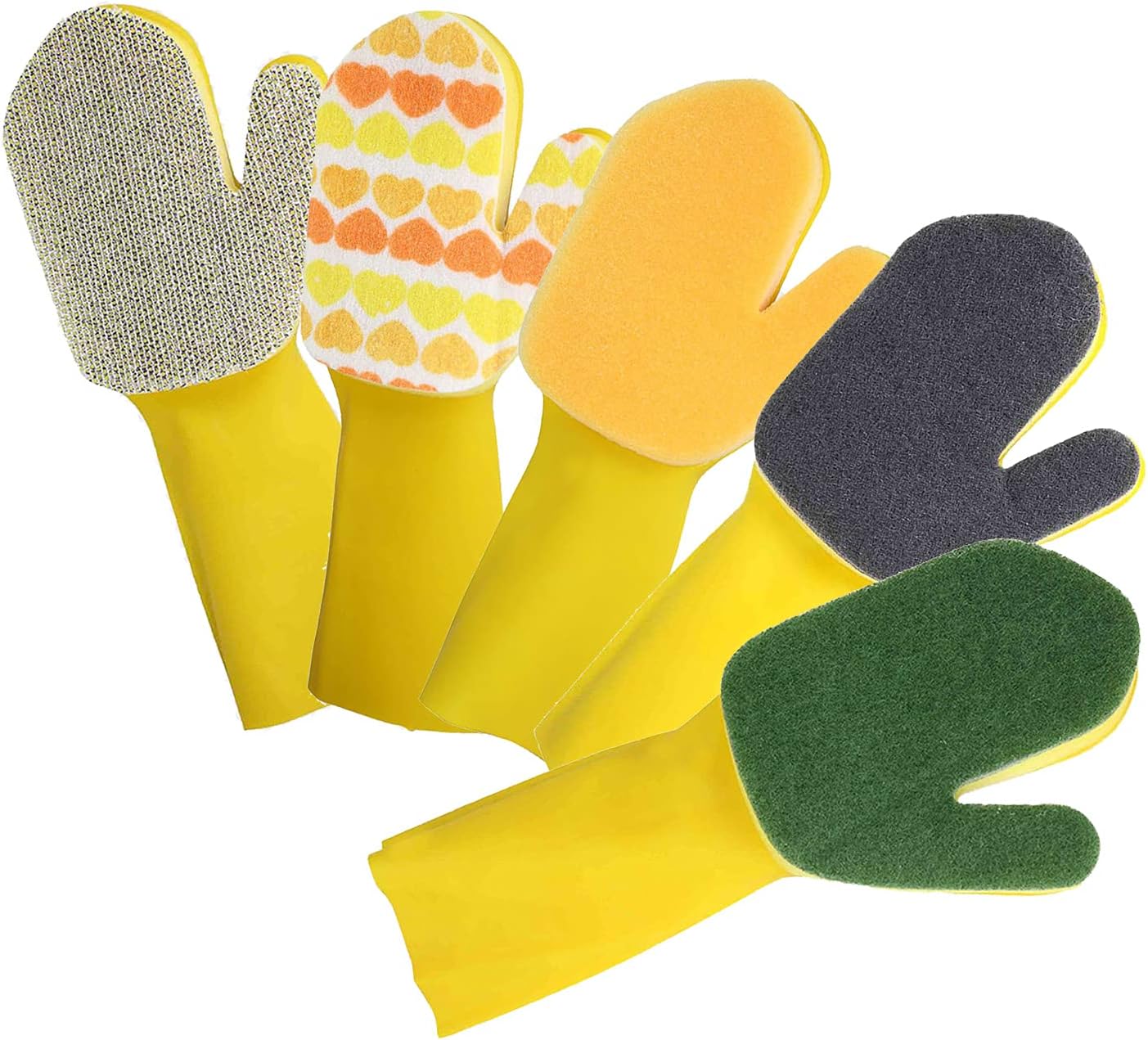 Suneration 5 Pack Pool Cleaning Gloves for Swimming Pool Hot Tub Spa