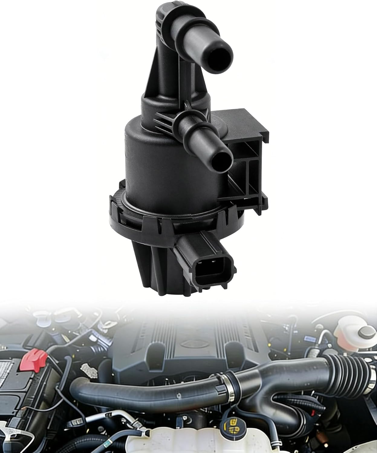 1F7313975 Vapor Canister Purge Valve Solenoid Compatible with Explorer 2004-2010, Ranger 2004-2011, M-ercury Mountaineer 2004-2010, M-azda B2300 B300 B4000 Replace#911-673