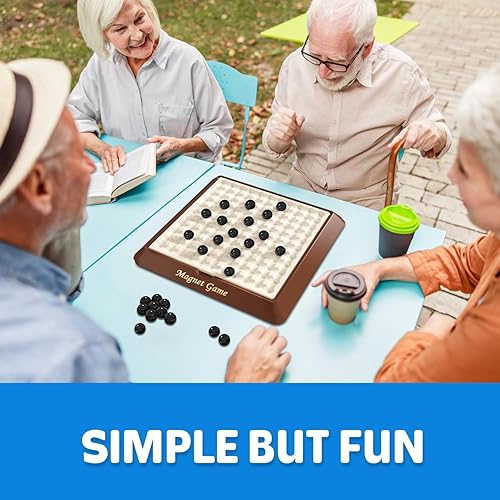 Miniatura 2 de Juego de imán, juegos de mesa para adultos y niños con tabla de almacenamiento, juegos familiares para niños y adultos, juego magnético de ajedrez