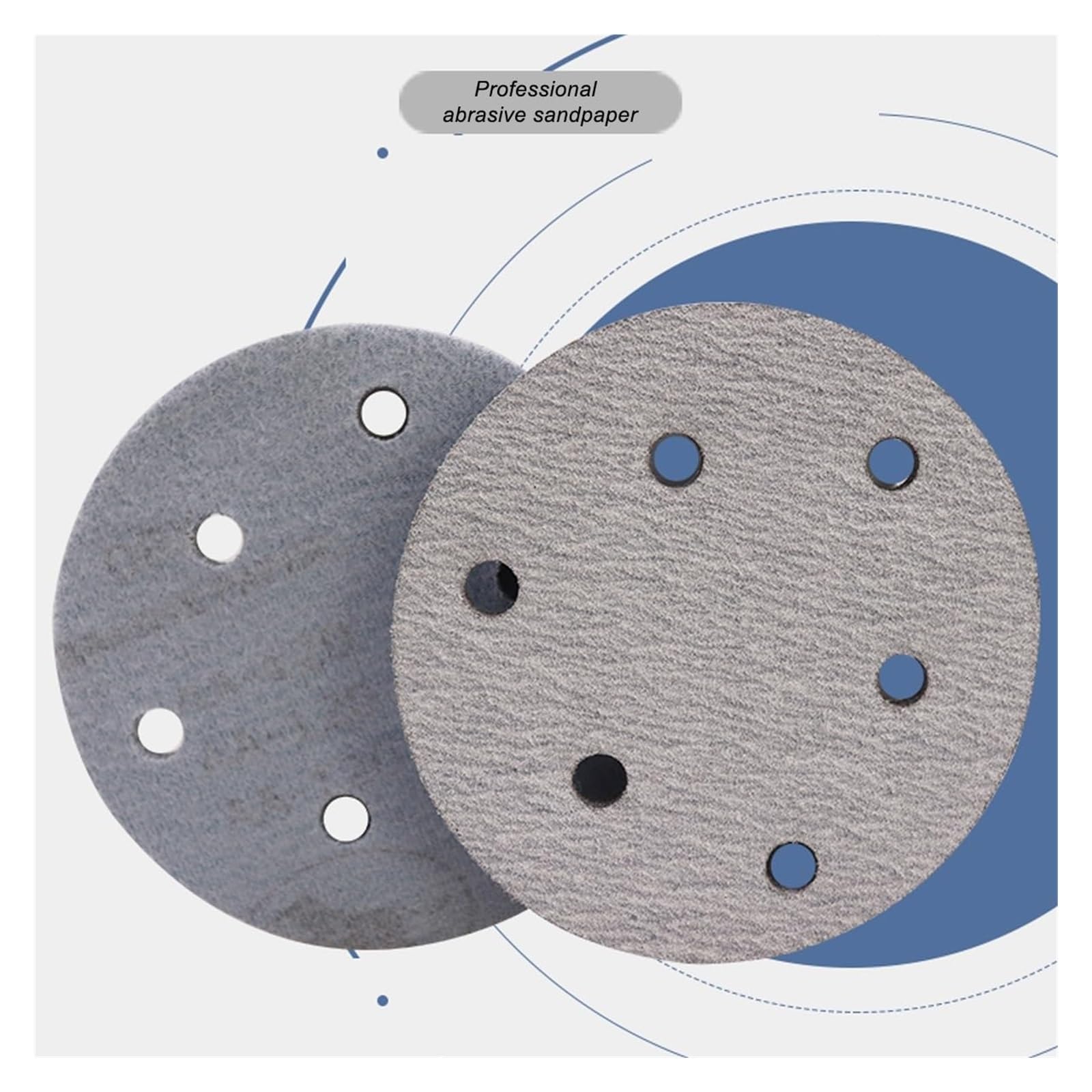 Discos de lijado, discos de lijado, 6 orificios, 8 orificios, almohadillas de discos de lijado, surtido de papel de lija con gancho y bucle de 5 pulgadas for lijadora orbital aleatoria(8 Holes,220grit