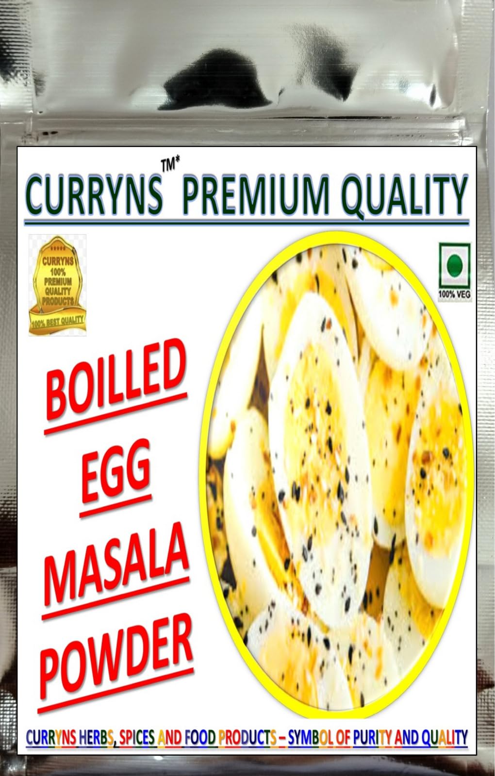 CURRYNS Boiled Egg Masala Powder Natural Ingredients Spices Masala With Natural Oils | No added Preservative | Ready Masala For Healthy Delicious & Cooking -100gm (B0CB3R5WYS) Amazon Price History, Amazon Price Tracker