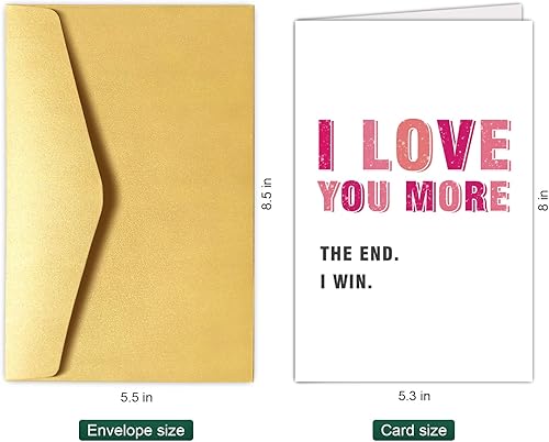 Miniatura 2 de Chenive Tarjeta del día de San Valentín para marido, novio, esposa, novia, tarjeta romántica de Vday para hombres y mujeres, tarjeta de aniversario