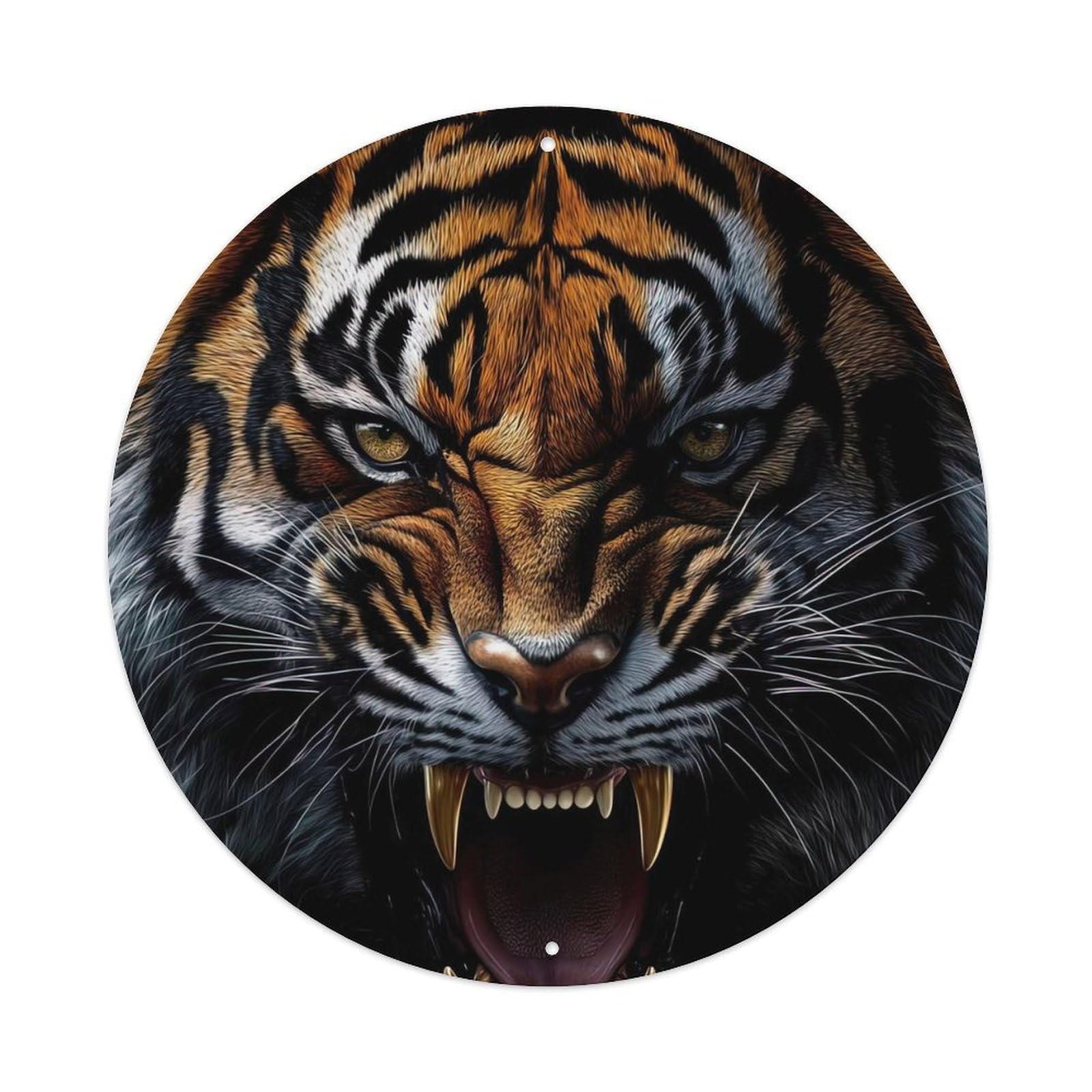 Animal The Roaring Tiger Metal Tin Sign