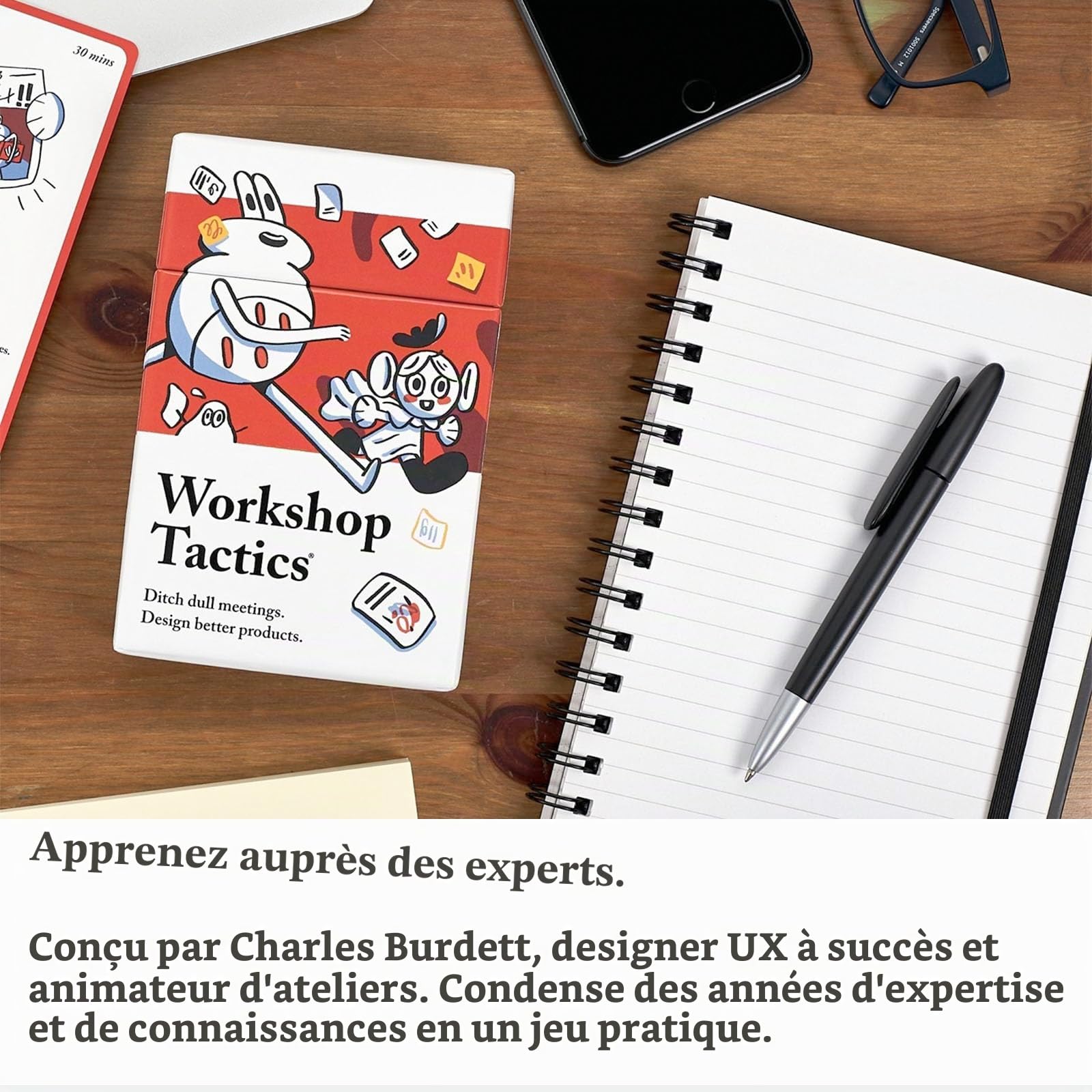 Pip Decks Workshop Tactics Jeu de 54 cartes officiel pour les ateliers efficaces et les sessions d'équipe