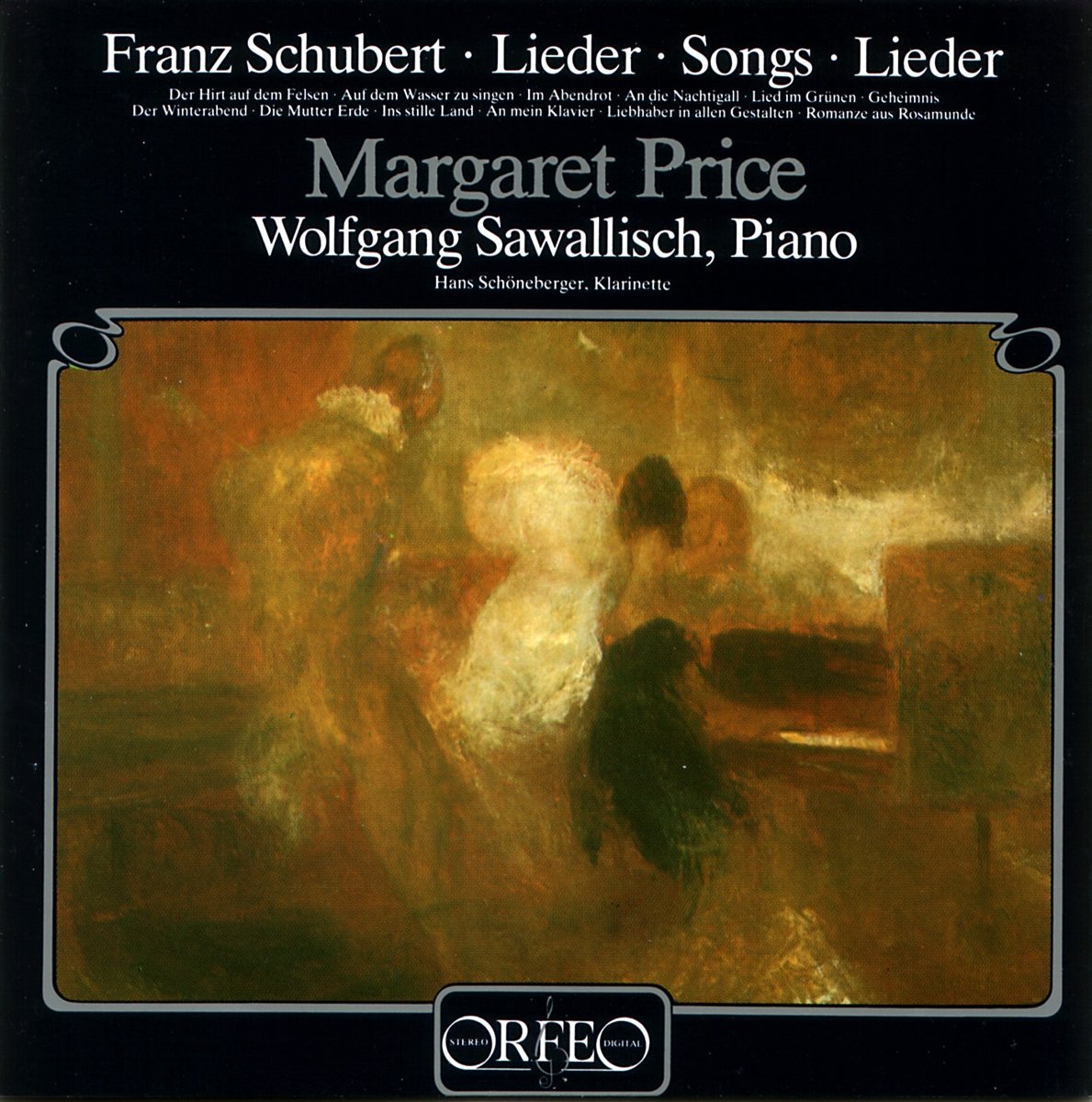 Selected Songs (Ausgewählte Lieder) [Audio CD] Margaret Price; Wolfgang Sawallisch and Franz Schubert