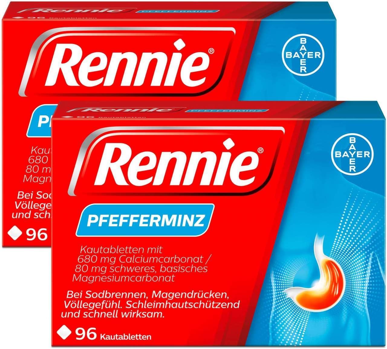 Rennie Chewable Tablets Pack of 2 x 96