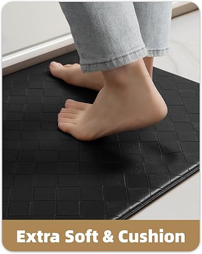 Miniatura 3 de Color G Kitchen Rug Set of 2 Piece Kitchen Runner Rug Non Slip Kitchen Floor Mats Cushioned Anti Fatigue Foam Kitchen Comfort Mats for Standing