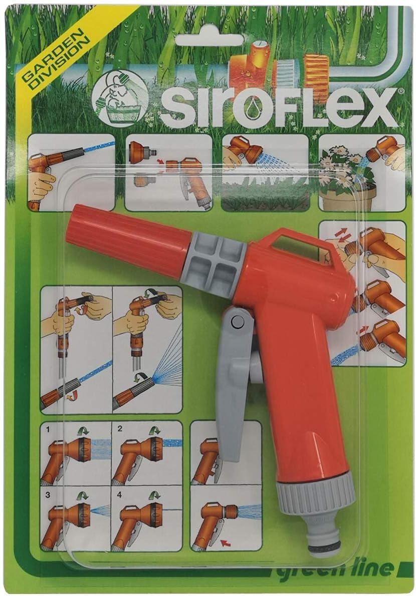Siroflex 4600/S Garden Gun, Watering Lance, High Pressure, Water Spray, Gardening Tools, Sprayer, Cleaning, Adjustable Flow, Car Wash
