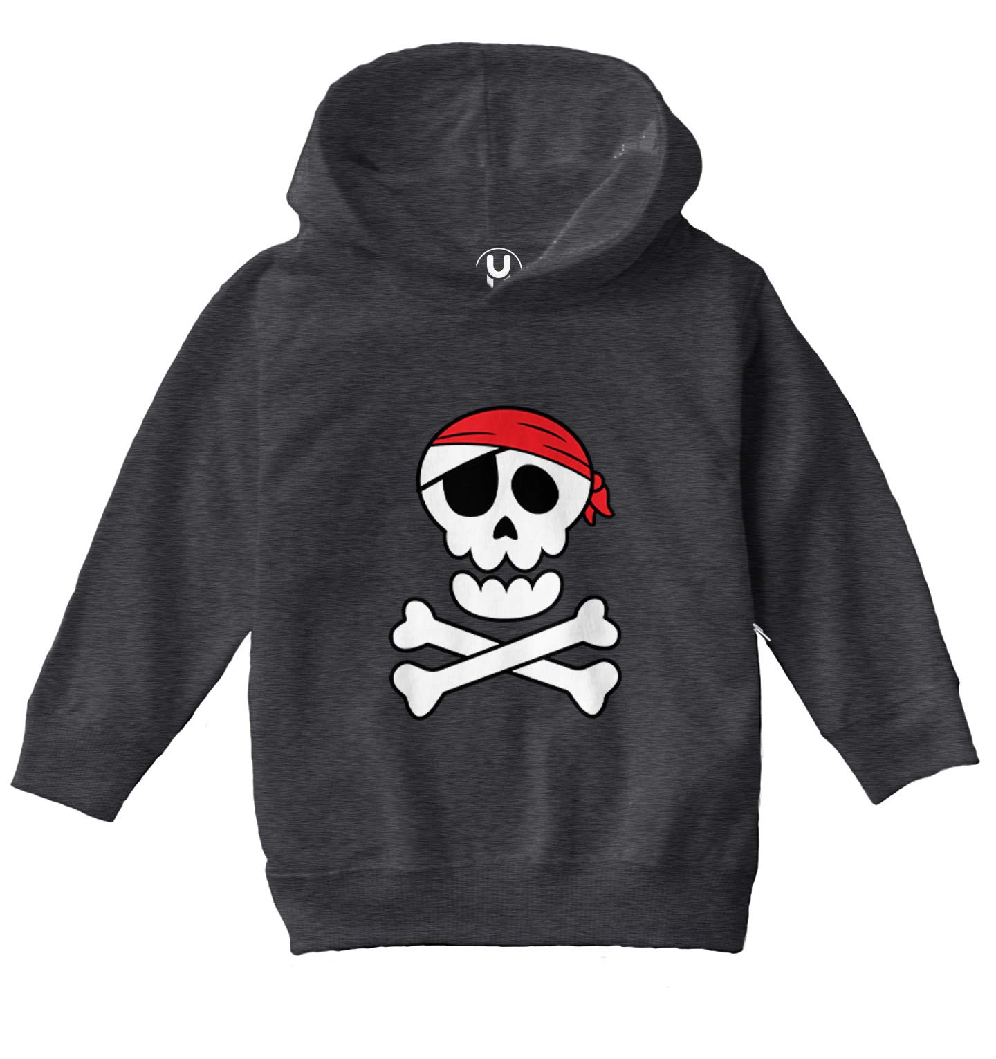 Haase Unlimited Pirate Skull & Crossbones - Buccaneer Toddler/Youth Fleece Hoodie