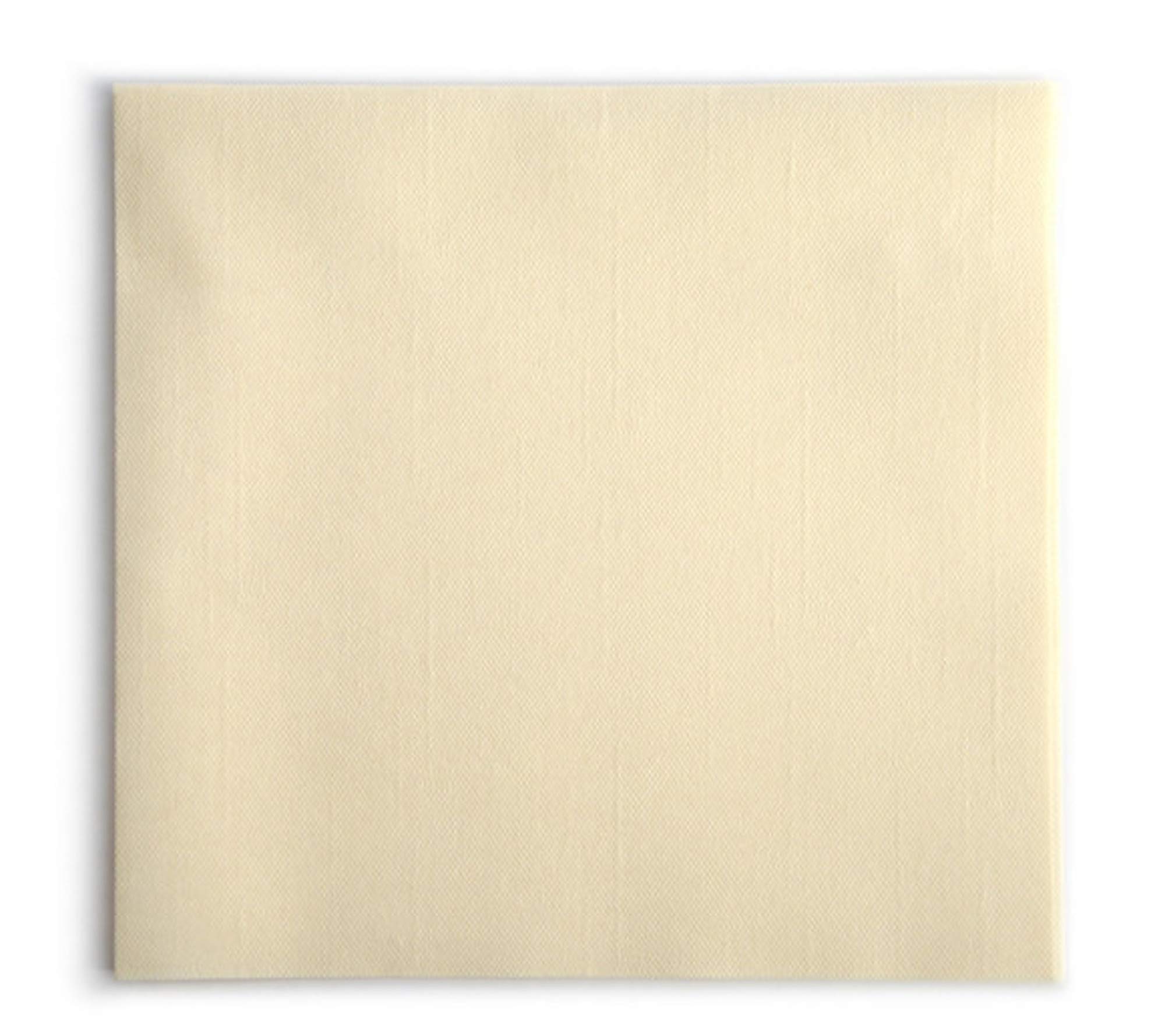 Aroba Airlaid 800 serwetek przypominających tkaninę, 19 kolorów, 40 x 40 cm, 1/4, wysokiej jakości serwetki weselne, wygląd materiału, na urodziny, do hotelu, cateringu, na święta Bożego Narodzenia, wesele, beżowe