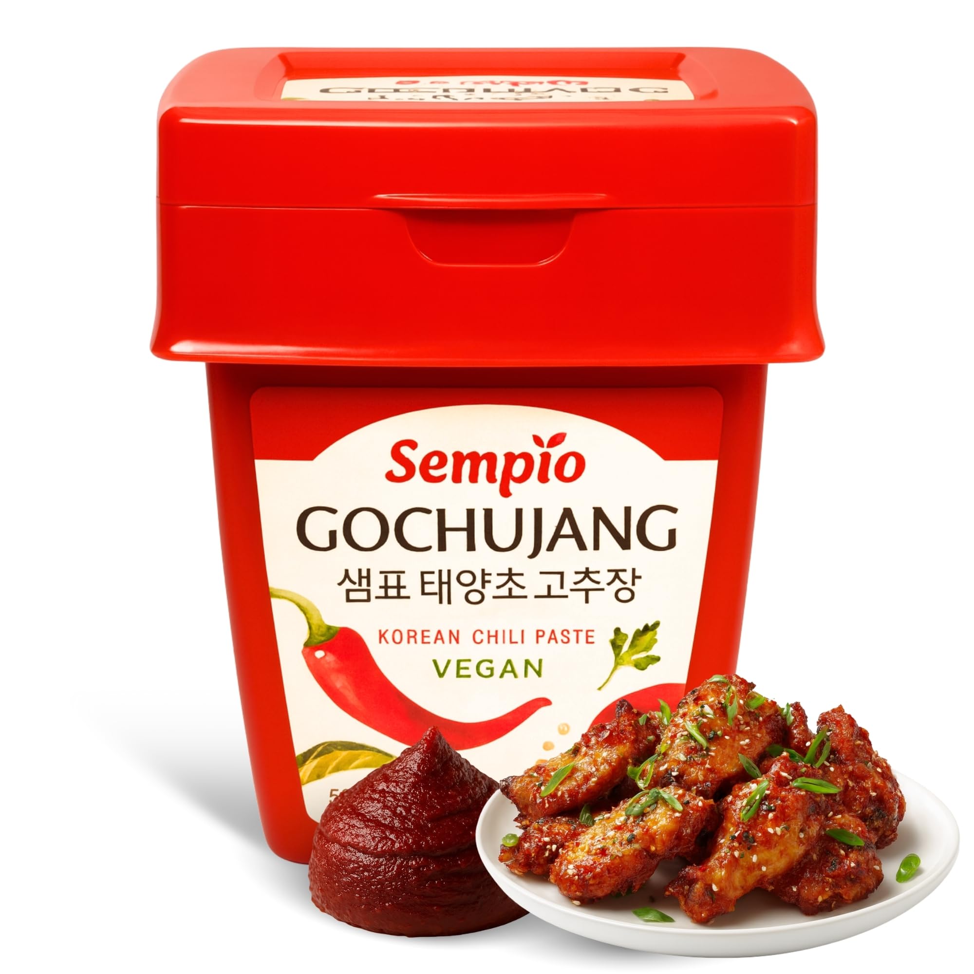 Pasta de chile Gochujang, Salsa Coreana de Guindilla y Arroz, Esencial para la cocina coreana, Ideal para preparar bibimbap, tteokbokki, marinadas para carnes o tofu, Contiene 2 botes de 500 gr — view 7