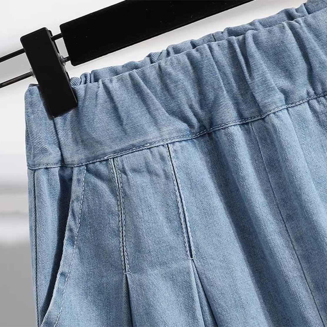 [MeipingQu] デニムパンツ レディース 春夏 40代 ボトムス ガウチョパンツ ショートパンツ 半ズオン ワイドパンツ ジ